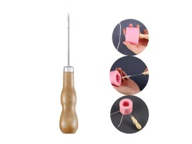 Aguja pasa hilo mango madera